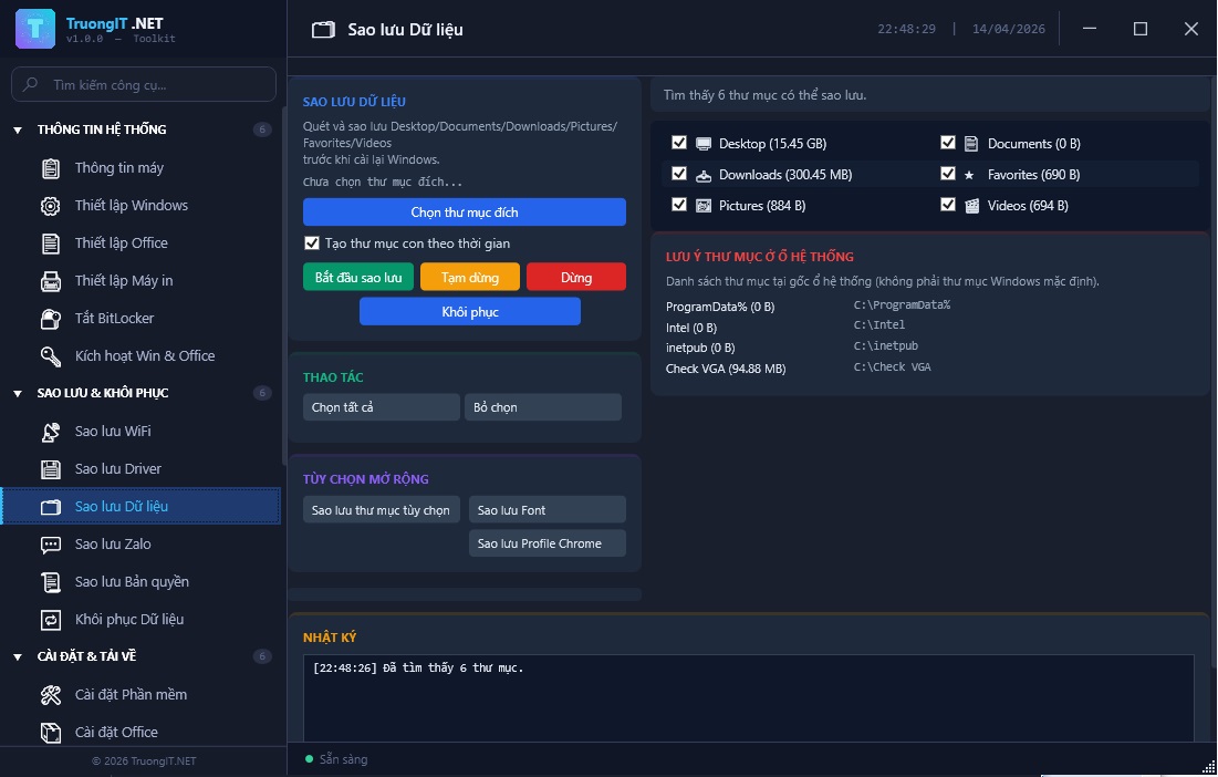 Ảnh minh họa: Sao lưu Dữ liệu
