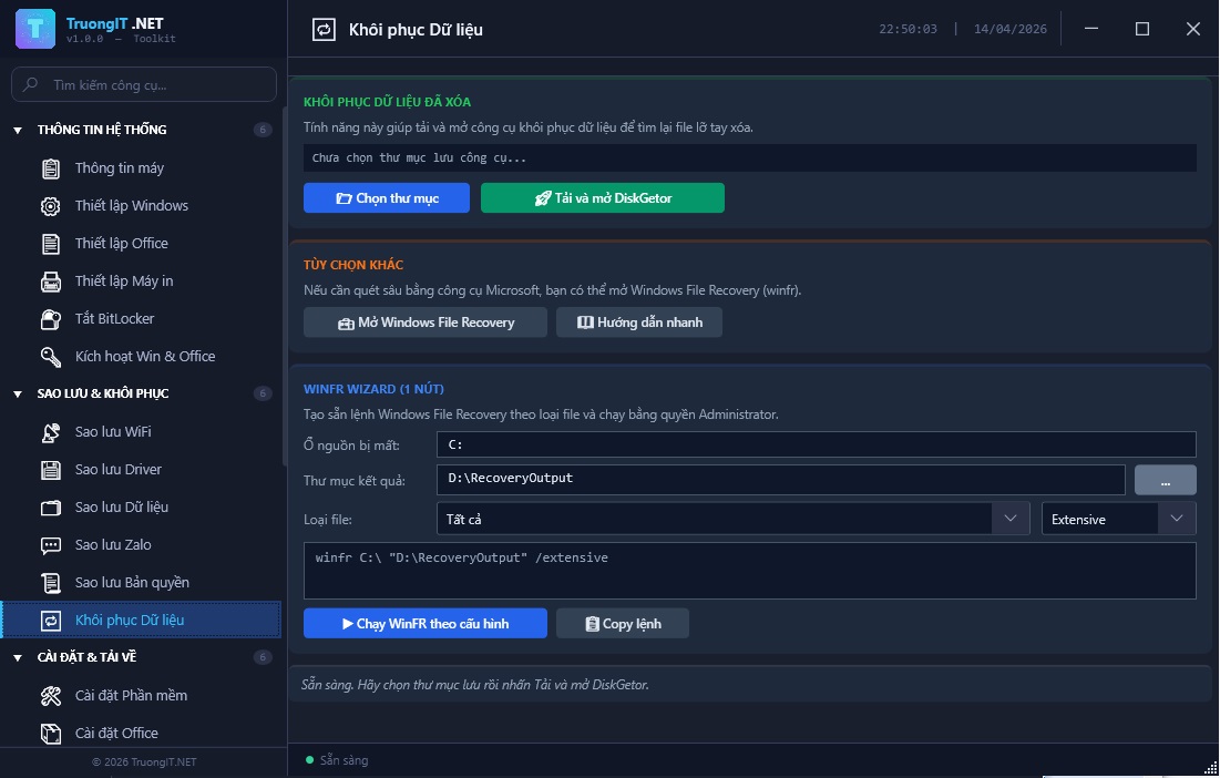 Ảnh minh họa: Khôi phục Dữ liệu