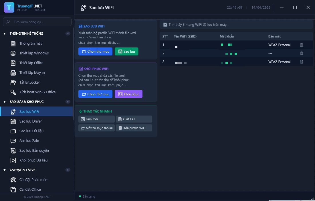 Ảnh minh họa: Sao lưu WiFi