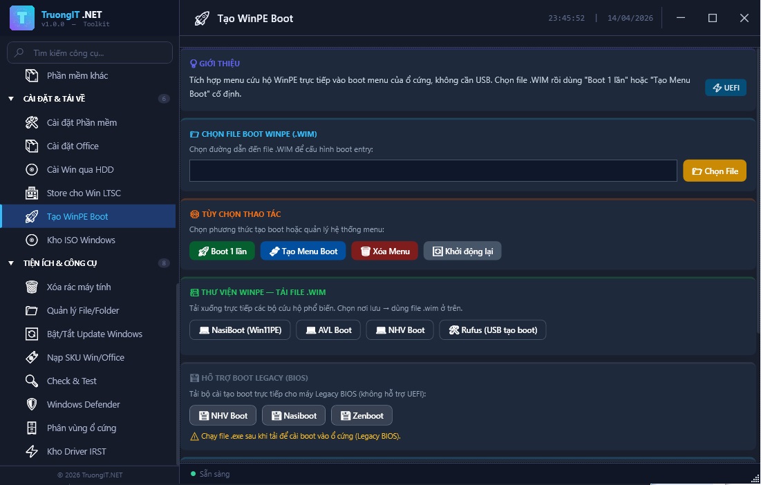 Ảnh minh họa: Tạo WinPE Boot