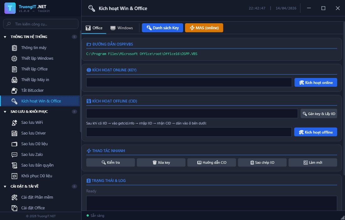 Ảnh minh họa: Kích hoạt Win & Office