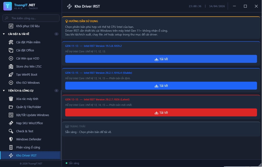 Ảnh minh họa: Kho Driver IRST